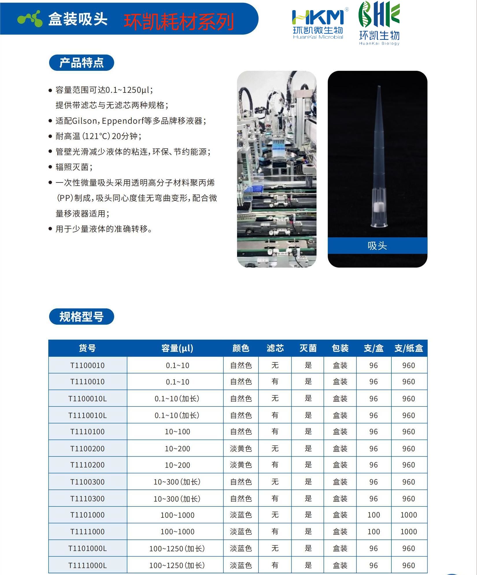 環(huán)凱無菌吸頭